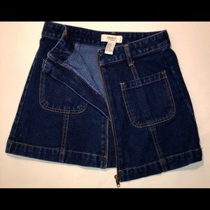 Jean mini skirt